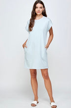 Load image into Gallery viewer, Blue Classic T-Shirt Dress
