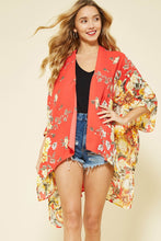 Load image into Gallery viewer, Flower Print Kimono
