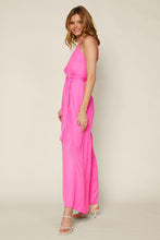 Load image into Gallery viewer, Cami Strap Jumpsuit with Waist Tie
