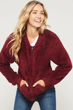 Load image into Gallery viewer, Faux Fur Bomber Jacket
