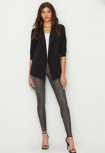 Load image into Gallery viewer, SPANX Gunmetal Moto Leggings
