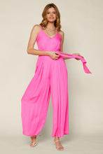 Load image into Gallery viewer, Cami Strap Jumpsuit with Waist Tie
