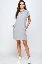 Load image into Gallery viewer, Grey Classic T-Shirt Dress

