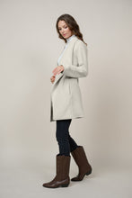 Load image into Gallery viewer, Beige Chevron Structured Open Cardigan
