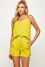 Load image into Gallery viewer, Ruffle Straps Woven Cami Top
