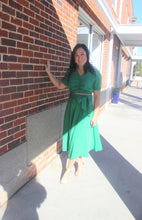 Load image into Gallery viewer, A-line Midi Skirt with Tie

