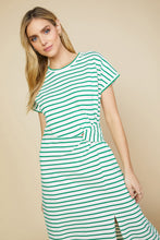 Load image into Gallery viewer, Classic Side Twist Stripe Dress

