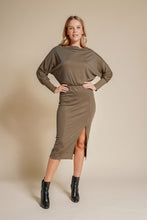 Load image into Gallery viewer, Dolman Sleeve Midi Dress
