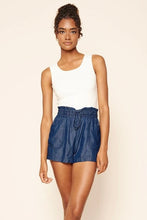 Load image into Gallery viewer, Chambray High Waist Shorts

