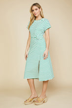 Load image into Gallery viewer, Classic Side Twist Stripe Dress
