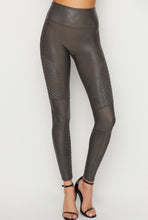 Load image into Gallery viewer, SPANX Gunmetal Moto Leggings

