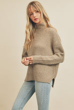 Load image into Gallery viewer, Diane Cozy Turtleneck Contrast Stitch Sweater
