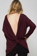Load image into Gallery viewer, Back Knot Knit Sweater
