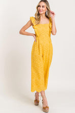 Load image into Gallery viewer, Eyelet Ruffle Jumpsuit
