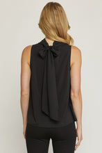 Load image into Gallery viewer, Elisa Drape Neck Blouse in Black
