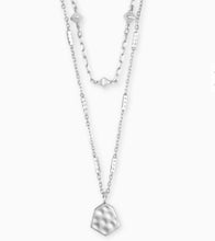Load image into Gallery viewer, Clover Multi Strand Necklace in Rhodium
