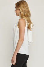 Load image into Gallery viewer, Elisa Drape Neck Blouse in White
