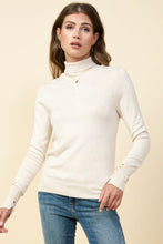 Load image into Gallery viewer, Cream Classic Long Sleeve Turtleneck
