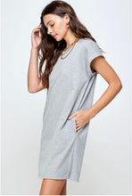 Load image into Gallery viewer, Grey Classic T-Shirt Dress
