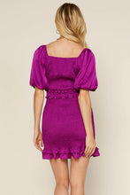 Load image into Gallery viewer, Bubble Sleeve Smocked Dress
