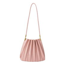 Load image into Gallery viewer, Carrie Medium Pleated Shoulder Bag in Blush
