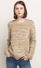 Load image into Gallery viewer, Crewneck Sweater with Back Woven Detail
