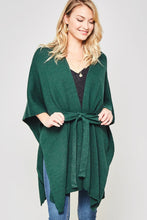 Load image into Gallery viewer, Front Tie Poncho Cardigan
