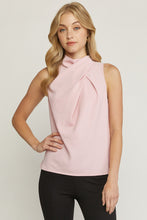 Load image into Gallery viewer, Elisa Drape Neck Blouse in Blush Pink
