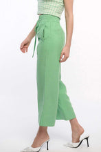 Load image into Gallery viewer, Apple Green High Waisted Pintuck Pull Over Pants

