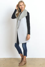 Load image into Gallery viewer, Faux Shearling Vest w/Knit Back

