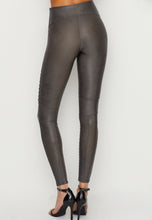 Load image into Gallery viewer, SPANX Gunmetal Moto Leggings
