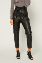 Load image into Gallery viewer, Faux Leather Pants with Self Tie
