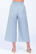 Load image into Gallery viewer, Front Tie Stripe Wide Leg Pants
