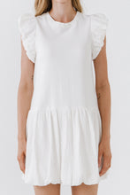 Load image into Gallery viewer, Mixed Media Ruffle Dress
