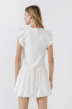 Load image into Gallery viewer, Mixed Media Ruffle Dress
