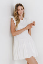 Load image into Gallery viewer, Mixed Media Ruffle Dress
