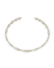 Load image into Gallery viewer, Abbie Cuff Bracelet in Rhodium
