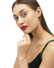 Load image into Gallery viewer, Ansley RoseGold Heart Hoop Earrings
