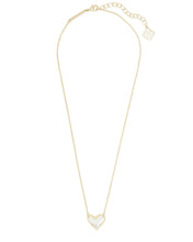 Load image into Gallery viewer, Ari Heart Ivory MOP Pendant Necklace
