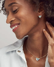 Load image into Gallery viewer, Ari Heart Rose Gold Stud Earrings
