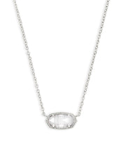 Load image into Gallery viewer, Elisa Necklace in Rhodium Slate
