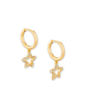 Load image into Gallery viewer, Jae Star Huggie Earrings in Gold
