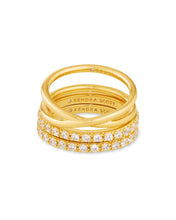 Load image into Gallery viewer, Gold Livy Ring set of 3
