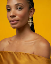 Load image into Gallery viewer, Rylan Statement Earrings in Gunmetal
