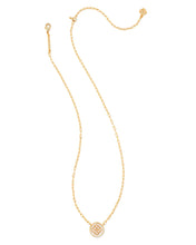 Load image into Gallery viewer, Stamped Dira Pendant Necklace GOLD IVORY MOP
