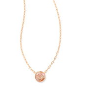 Load image into Gallery viewer, Stamped Dira Pendant Necklace RSG ABALONE
