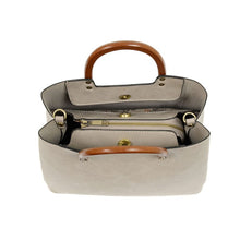 Load image into Gallery viewer, Angie Vintage Satchel with Wood Handle
