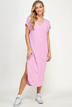 Load image into Gallery viewer, Everyday Butter Soft V-Neck Maxi in Pink
