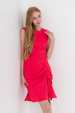 Load image into Gallery viewer, Gathered Dress with Shoulder Pads
